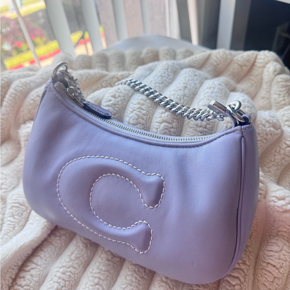 Coach Light Purple Chain Shoulder Bag